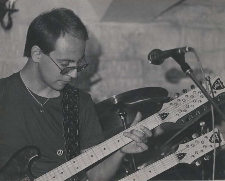 Col with Shergold at Queen's Beer Cellar